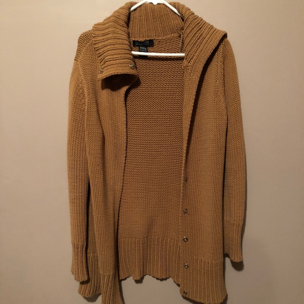 Funnel neck cardigan
